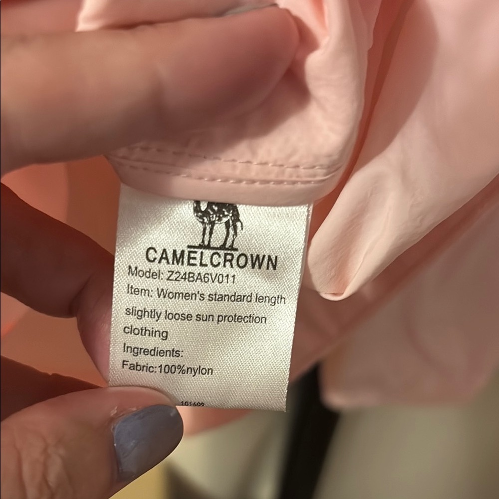 Camel Crown light pink hooded jacket - Picture 4 of 6